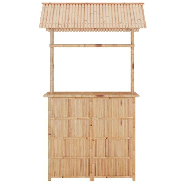 vidaXL 3 Piece Bar Set Bamboo