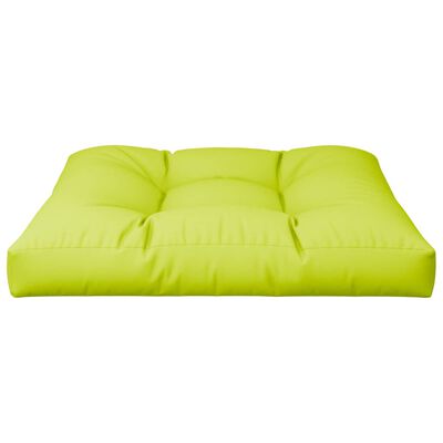 vidaXL Pallet Cushion Bright Green 80x80x12 cm Fabric