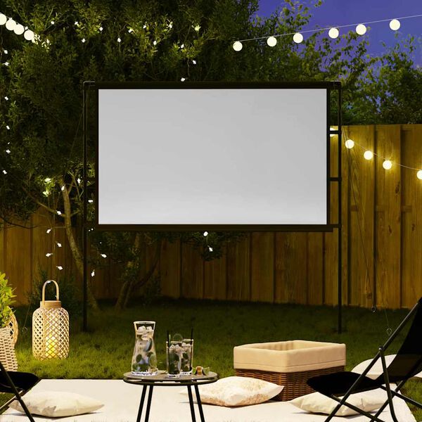 vidaXL Projection Screen with Stands 100 Inch 16:9