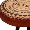 vidaXL Bar Stools 2 pcs Real Leather
