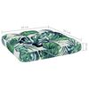 vidaXL Pallet Cushions 2 pcs Leaf Pattern Fabric