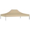 vidaXL Party Tent Roof 4.5x3 m Beige 270 g/m²