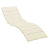 vidaXL Sun Lounger Cushion Cream 200x60x3cm Oxford Fabric