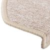 vidaXL Stair Mats 15 pcs 65x24x4 cm Taupe Half Round Large