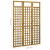 vidaXL 3-Panel Room Divider/Trellis Solid Acacia Wood 120x170 cm
