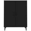 vidaXL Sideboard Black 70x34x90 cm Engineered Wood