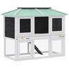 vidaXL Animal Rabbit Cage Double Floor Wood