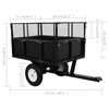 vidaXL Tipping Trailer for Lawn Mower 300 kg Load