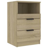 vidaXL Bedside Cabinet Sonoma Oak Engineered Wood