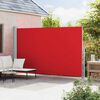 vidaXL Patio Retractable Side Awning 220x500 cm Red