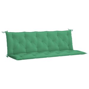 vidaXL Garden Bench Cushion Green 180x(50+50)x7cm Oxford Fabric