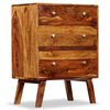 vidaXL Side Cabinet Solid Acacia Wood 60x35x76 cm