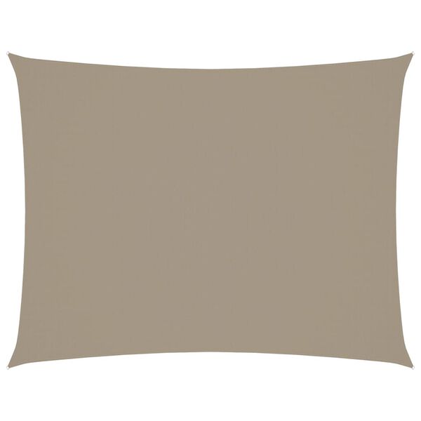 vidaXL Sunshade Sail Oxford Fabric Rectangular 3x6 m Taupe