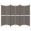 vidaXL 6-Panel Room Divider Anthracite 300x220 cm Fabric