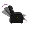 vidaXL Massage Chair Black Faux Leather