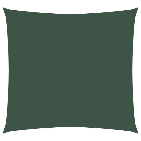 vidaXL Sunshade Sail Oxford Fabric Square 3x3 m Dark Green