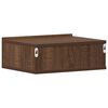 vidaXL Floating Nightstands 2 pcs Brown Oak 40x30x15cm Engineered Wood