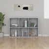 vidaXL Book Cabinet/Sideboard Concrete Grey 66x30x98 cm Engineered Wood