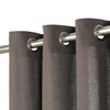 vidaXL Curtains with Metal Rings 2 pcs Cotton 140x245 cm Anthracite