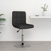 vidaXL Bar Stool Black Faux Leather