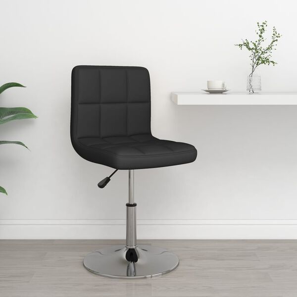 vidaXL Bar Stool Black Faux Leather