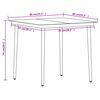 vidaXL 5 Piece Garden Dining Set Brown