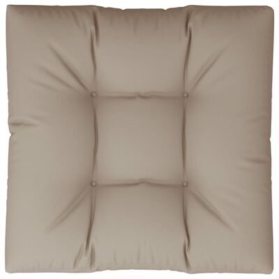 vidaXL Pallet Cushion Taupe 80x80x12 cm Fabric