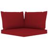 vidaXL 6 Piece Garden Lounge Set Wine Red Cushion Impregnated Pinewood