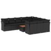 vidaXL Garden Sofa Set | Black