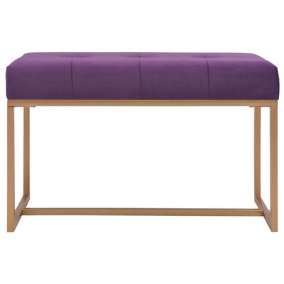 vidaXL Bench 80 cm Purple Velvet