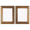 vidaXL Photo Frames 2 pcs 34x40 cm Solid Reclaimed Wood and Glass