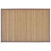 6 Bamboo Placemats 30 x 45 cm Brown