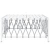 vidaXL Garden Table White 70x70x34 cm Woven Fabric