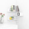 vidaXL Wall Corner Shelf White 40x40x50 cm Engineered Wood