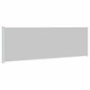 vidaXL Patio Retractable Side Awning 200x614 cm Grey
