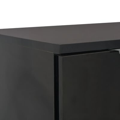vidaXL Sideboard High Gloss Black 71x35x80 cm Engineered Wood