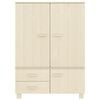vidaXL Wardrobe HAMAR Honey Brown 99x45x137 cm Solid Wood Pine