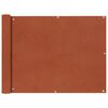 vidaXL Balcony Screen Oxford Fabric 90x600 cm Terracotta