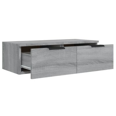 vidaXL Wall Cabinets 2 pcs Grey Sonoma 68x30x20 cm Engineered Wood