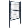 vidaXL 2D Fence Gate (Single) Anthracite Grey 100x160 cm