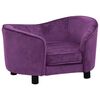 vidaXL Dog Sofa Burgundy 69x49x40 cm Plush