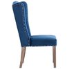 vidaXL Dining Chair Blue Velvet