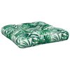vidaXL Pallet Cushions 2 pcs Leaf Pattern Fabric