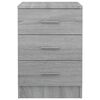 vidaXL Bedside Cabinets 2 pcs Grey Sonoma 38x35x56 cm Engineered Wood