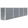 vidaXL Raised Garden Bed | Grey | Galvanised steel | Large | Durable