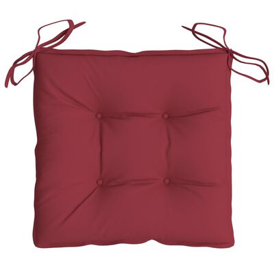 vidaXL Chair Cushions 2 pcs Wine Red 50x50x7 cm Oxford Fabric
