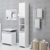 vidaXL Bathroom Cabinet White 30x30x183.5 cm Engineered Wood