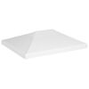 vidaXL Gazebo Top Cover 270 g/m&sup2; 4x3 m White