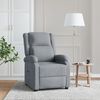 vidaXL Recliner Chair Light Grey Fabric