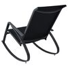 vidaXL Garden Rocking Chairs 2 pcs Textilene Black